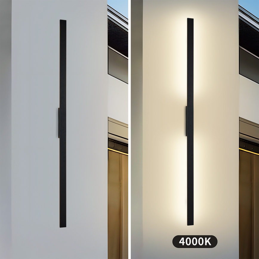 Brilagi - LED kültéri fali lámpatest LUNA LED/30W/230V 4000K IP65 150 cm fekete CRI 90