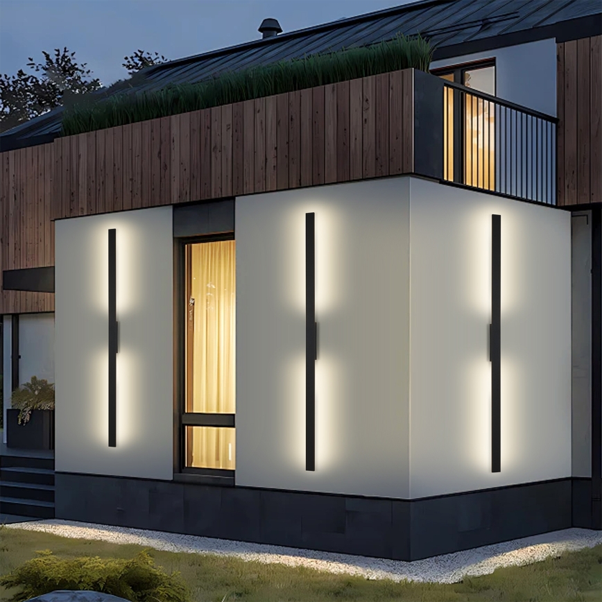 Brilagi - LED kültéri fali lámpatest LUNA LED/30W/230V 4000K IP65 150 cm fekete CRI 90