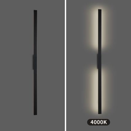 Brilagi - LED kültéri fali lámpatest LUNA LED/30W/230V 4000K IP65 150 cm fekete CRI 90