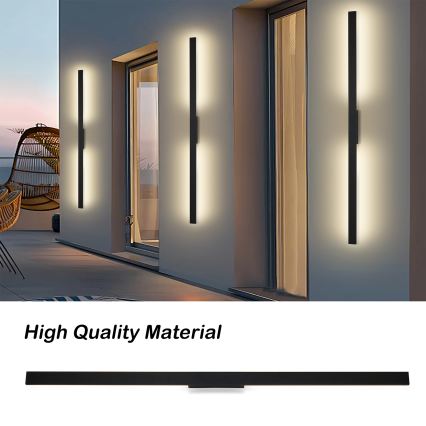 Brilagi - LED kültéri fali lámpatest LUNA LED/30W/230V 4000K IP65 150 cm fekete CRI 90