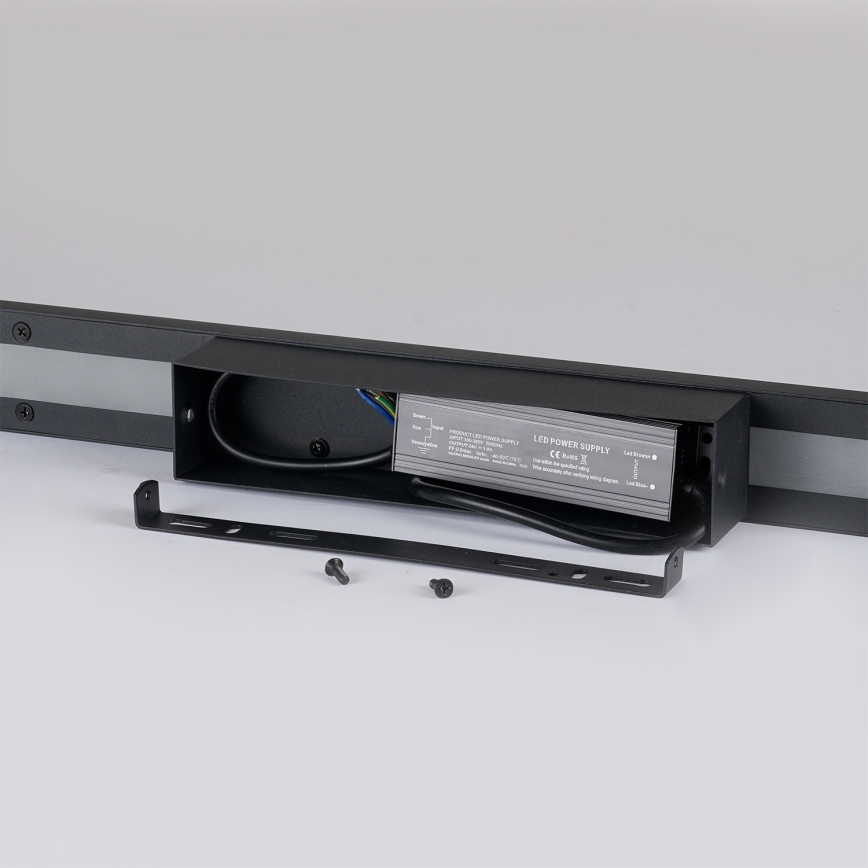 Brilagi - LED kültéri fali lámpatest LUNA LED/30W/230V 4000K IP65 150 cm fekete CRI 90