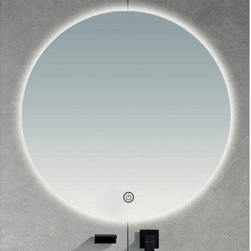 Brilagi - LUNA LED fürdőszobai tükör LED/26W/230V átm. 80 cm IP44 CRI 90 fényerőszabályozható + CCT