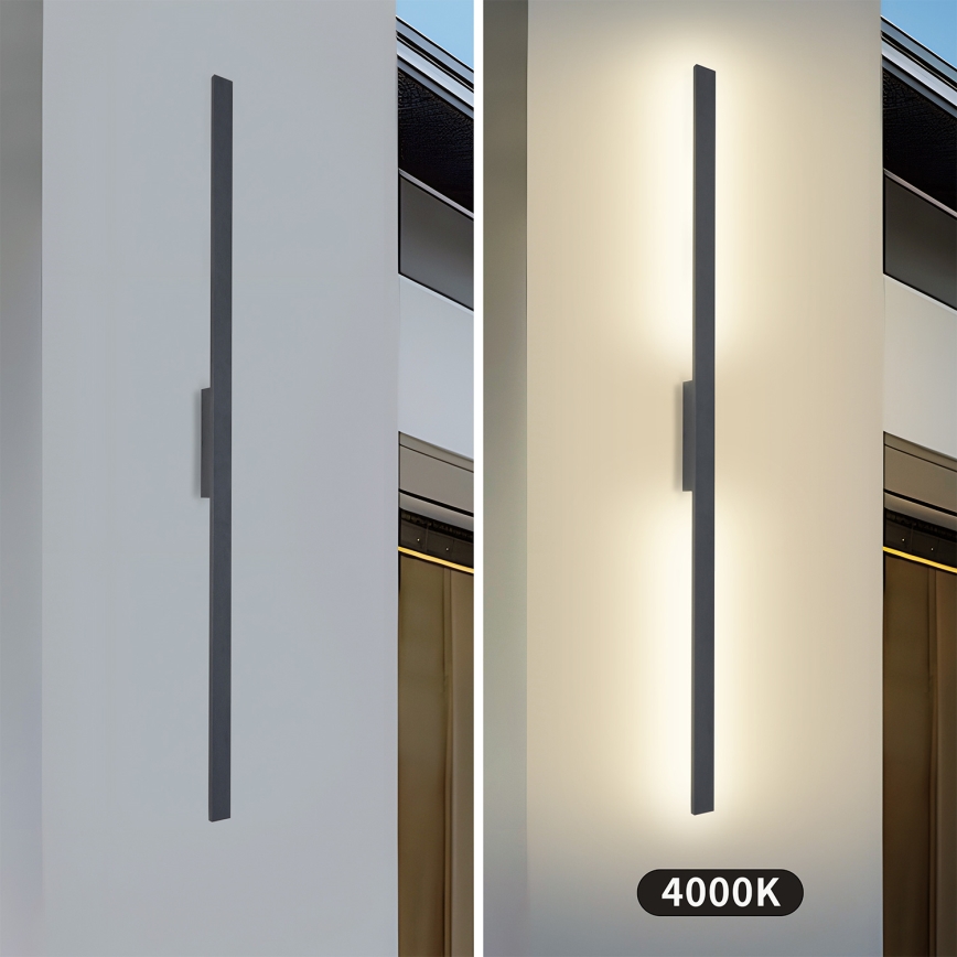 Brilagi - LED kültéri fali lámpa LUNA LED/30W/230V 4000K IP65 150 cm antracit CRI 90
