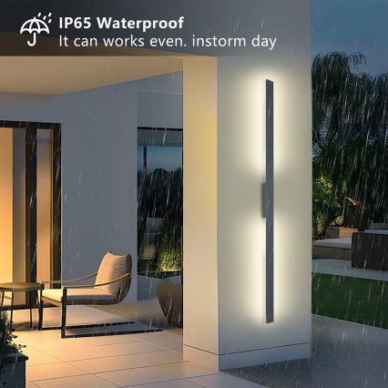 Brilagi - LED kültéri fali lámpa LUNA LED/30W/230V 4000K IP65 150 cm antracit CRI 90