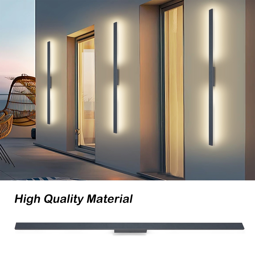 Brilagi - LED kültéri fali lámpa LUNA LED/30W/230V 4000K IP65 150 cm antracit CRI 90
