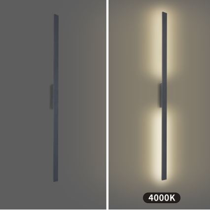 Brilagi - LED kültéri fali lámpa LUNA LED/30W/230V 4000K IP65 150 cm antracit CRI 90