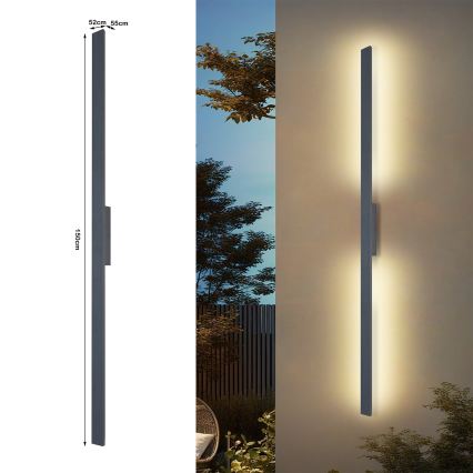 Brilagi - LED kültéri fali lámpa LUNA LED/30W/230V 4000K IP65 150 cm antracit CRI 90