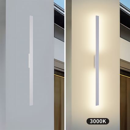 Brilagi - LED kültéri fali lámpa LUNA LED/24W/230V 3000K IP65 100 cm fehér CRI 90