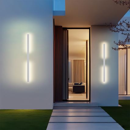 Brilagi - LED kültéri fali lámpa LUNA LED/24W/230V 3000K IP65 100 cm fehér CRI 90