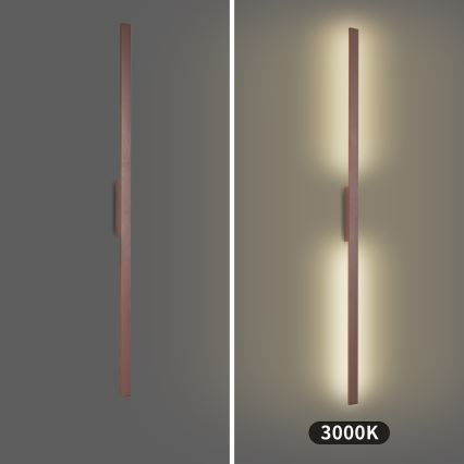 Brilagi - LUNA LED kültéri fali lámpatest, 30W, 230V, 3000K, IP65, 150 cm, barna, CRI 90