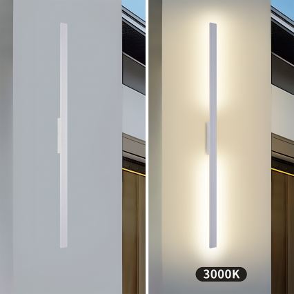 Brilagi - LED kültéri fali lámpatest LUNA LED/30W/230V 3000K IP65 150 cm fehér CRI 90