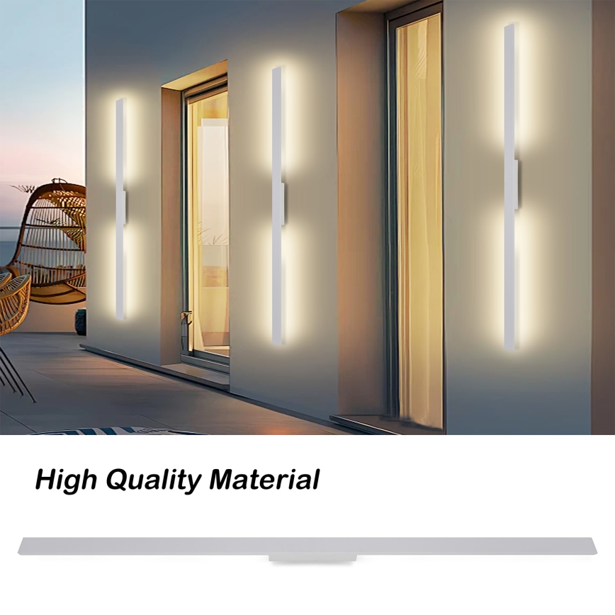 Brilagi - LED kültéri fali lámpatest LUNA LED/30W/230V 3000K IP65 150 cm fehér CRI 90