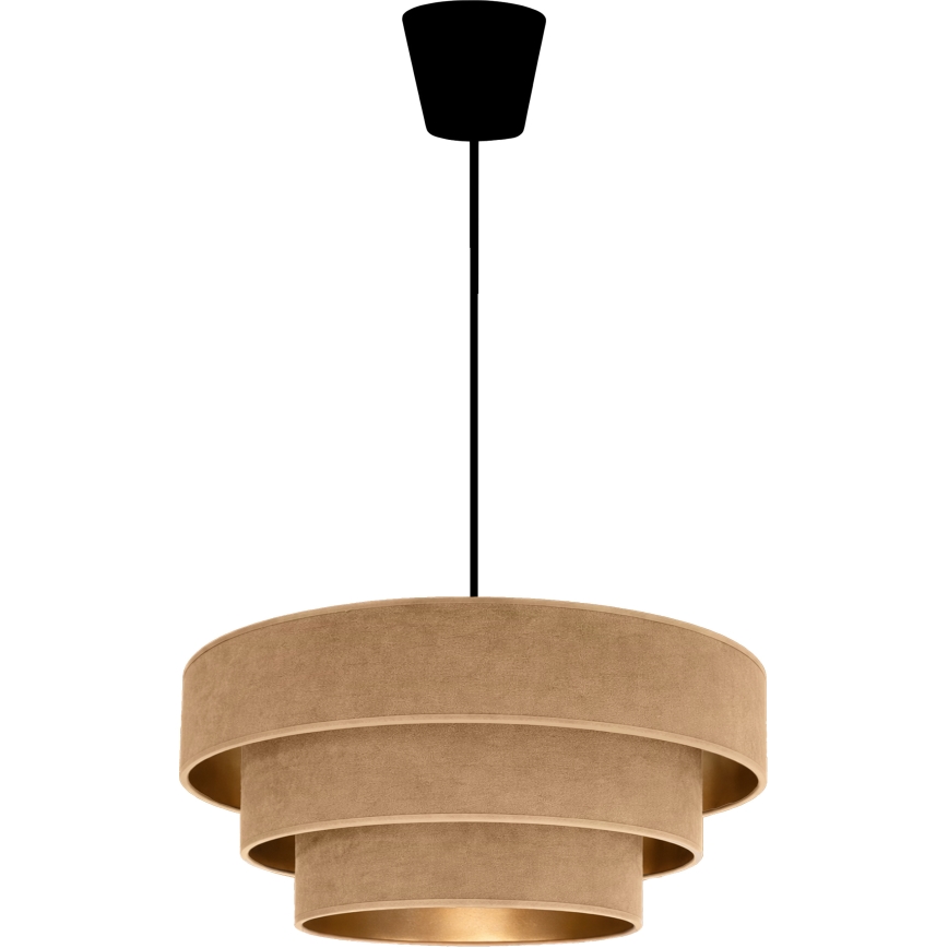 Brilagi - LUNETA függeszték kábellel 1xE27/60W/230V, átm. 40 cm, bézs/arany