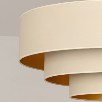 Brilagi - LUNETA kábeles csillár 3xE27/60W/230V, átm. 80 cm, krém/arany