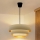 Brilagi - LUNETA kábelre függesztett csillár 1xE27/60W/230V Ø 40 cm krémszínű/arany