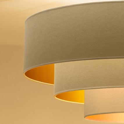 Brilagi - LUNETA kábelre függesztett csillár 1xE27/60W/230V Ø 40 cm krémszínű/arany