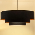 Brilagi - LUNETA zsinóros csillár 3xE27/60W/230V, átm. 80 cm, fekete/arany