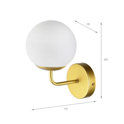 Brilagi - MALIVA fali lámpa 1xE14/15W/230V arany/fehér