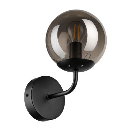 Brilagi - MALIVA fali lámpa 1xE14/15W/230V fekete/füstszínű