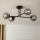 Brilagi - MALIVA felületre szerelhető csillár 4xE14/15W/230V fekete/füstszínű