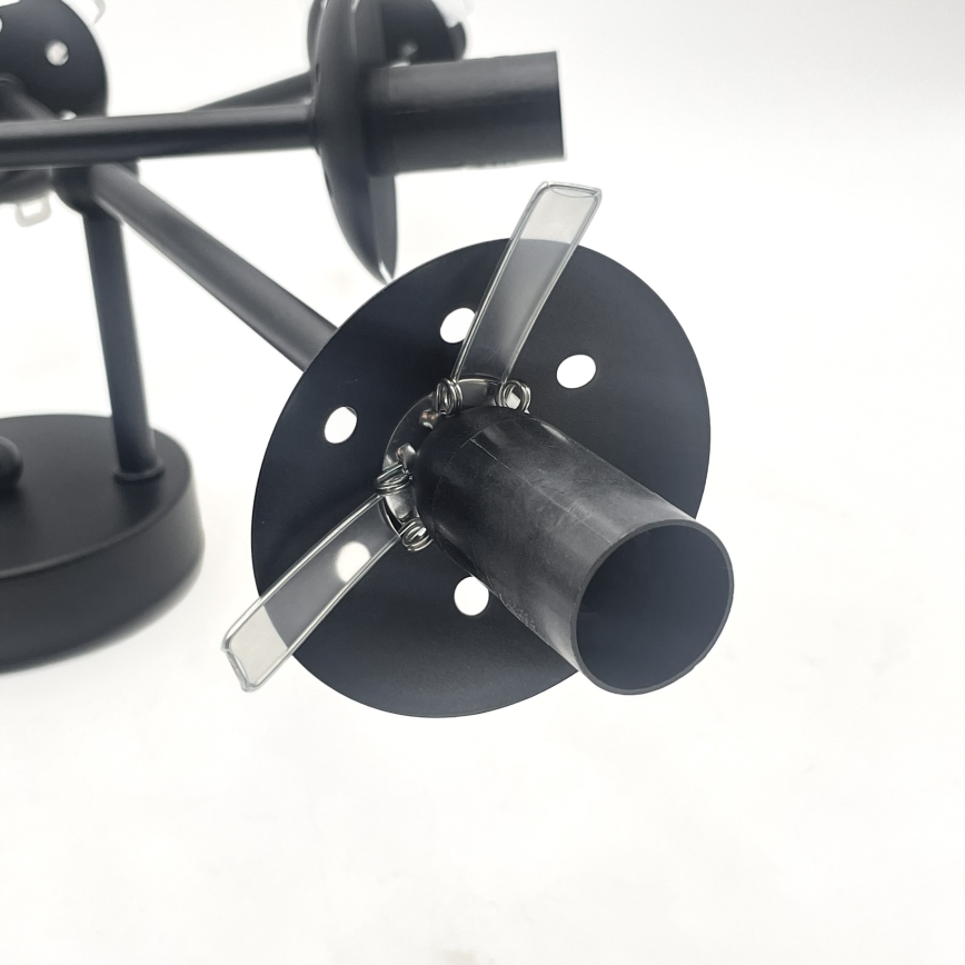 Brilagi - MALIVA felületre szerelt csillár 6xE14/15W/230V fekete/fehér