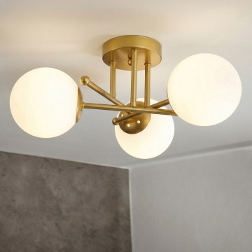 Brilagi - MALIVA plafonra szerelhető csillár 3xE14/15W/230V arany/fehér