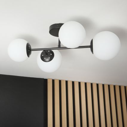 Brilagi - MALONY felületre szerelhető csillár 4xE14/20W/230V fekete
