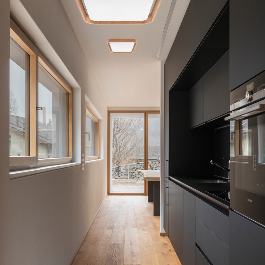 Brilagi - LED dimmelhető mennyezeti lámpa MANAROLA CUBIC LED/24W/230V 45x45 cm 3000-6500K tölgy + távirányítóval