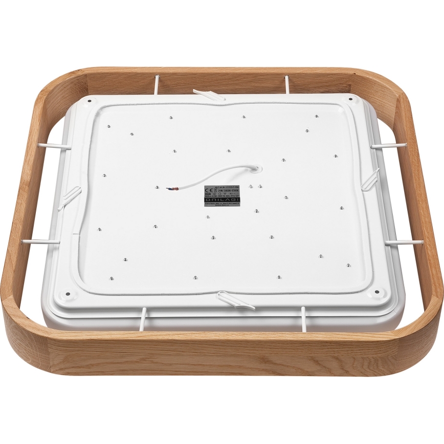 Brilagi - LED dimmelhető mennyezeti lámpa MANAROLA CUBIC LED/24W/230V 45x45 cm 3000-6500K tölgy + távirányítóval