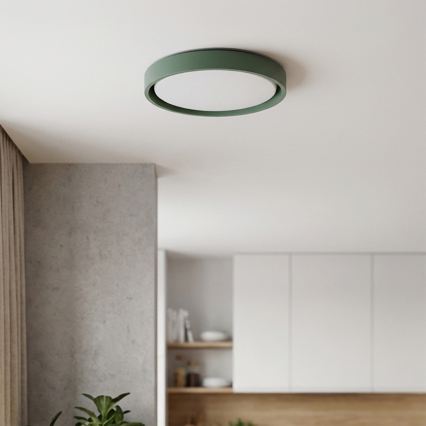 Brilagi - LED dimmelhető mennyezeti lámpa MATTEO LED/48W/230V 3000–6500K, átm. 41 cm, zöld + távirányító