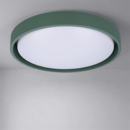 Brilagi - LED dimmelhető mennyezeti lámpa MATTEO LED/48W/230V 3000–6500K, átm. 41 cm, zöld + távirányító