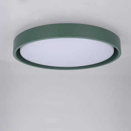 Brilagi - LED dimmelhető mennyezeti lámpa MATTEO LED/48W/230V 3000–6500K, átm. 41 cm, zöld + távirányító