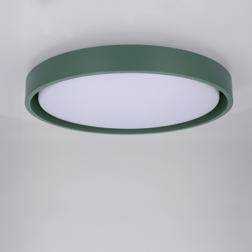Brilagi - LED dimmelhető mennyezeti lámpa MATTEO LED/48W/230V 3000–6500K, átm. 41 cm, zöld + távirányító