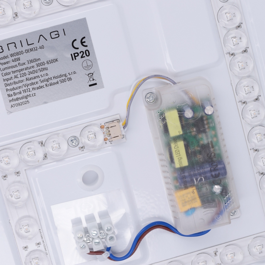 Brilagi - LED dimmelhető mennyezeti lámpa MATTEO LED/48W/230V 3000–6500K, átm. 41 cm, zöld + távirányító