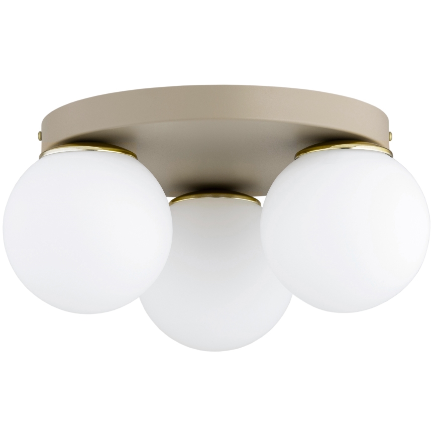 Brilagi - Mennyezeti lámpa 1xE27/60W/230V átm. 15 cm bézs/arany