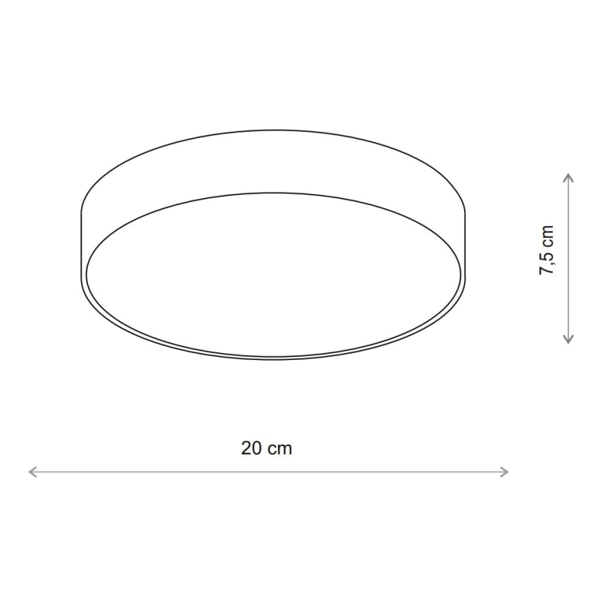 Brilagi - Mennyezeti lámpa CLARE 1xE27/24W/230V átm. 20 cm bézs