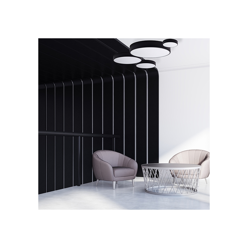 Brilagi - Mennyezeti lámpa CLARE 4xE27/40W/230V átm. 50 cm fekete