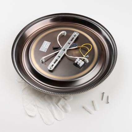 Brilagi - Mennyezeti lámpa CLASSIC 3xE27/60W/230V bronz