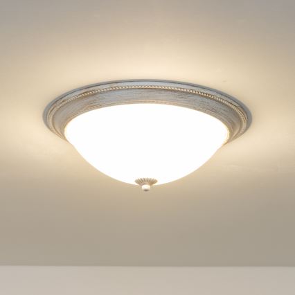 Brilagi - Mennyezeti lámpa CLASSIC 3xE27/60W/230V krémes/patinás