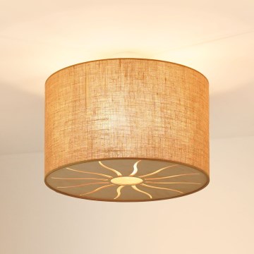 Brilagi - Mennyezeti lámpa COUNTRY ROLLER 1xE27/15W/230V átm. 50 cm bézs