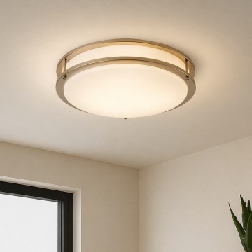 Brilagi - Mennyezeti lámpa ELARO 4xE27/40W/230V átm. 41 cm arany