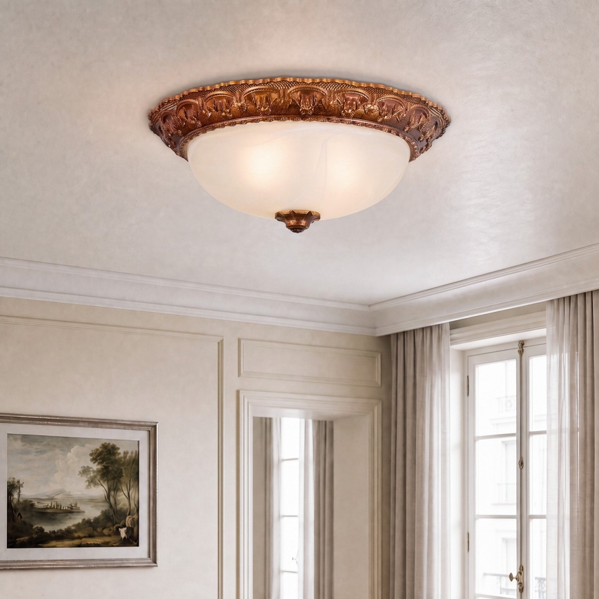 Brilagi - Mennyezeti lámpa FRESCO 2xE27/40W/230V átm. 30 cm arany