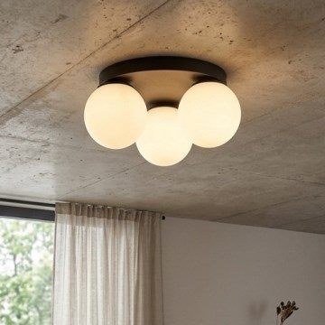 Brilagi - Mennyezeti lámpa MILO 3xE27/60W/230V átmérő 35 cm fekete