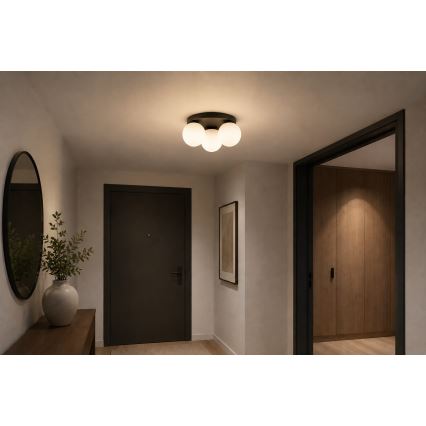 Brilagi - Mennyezeti lámpa MILO 3xE27/60W/230V átmérő 35 cm fekete