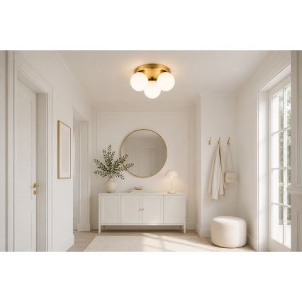 Brilagi - Mennyezeti lámpa MILO 3xE27/60W/230V Ø 35 cm aranyszínű