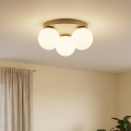 Brilagi - Mennyezeti lámpa MILO ECRU 3xE27/60W/230V átm. 35 cm bézs/arany