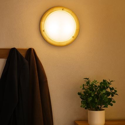 Brilagi - Mennyezeti lámpa ORBIS 2xE27/60W/230V átm. 38 cm fenyő
