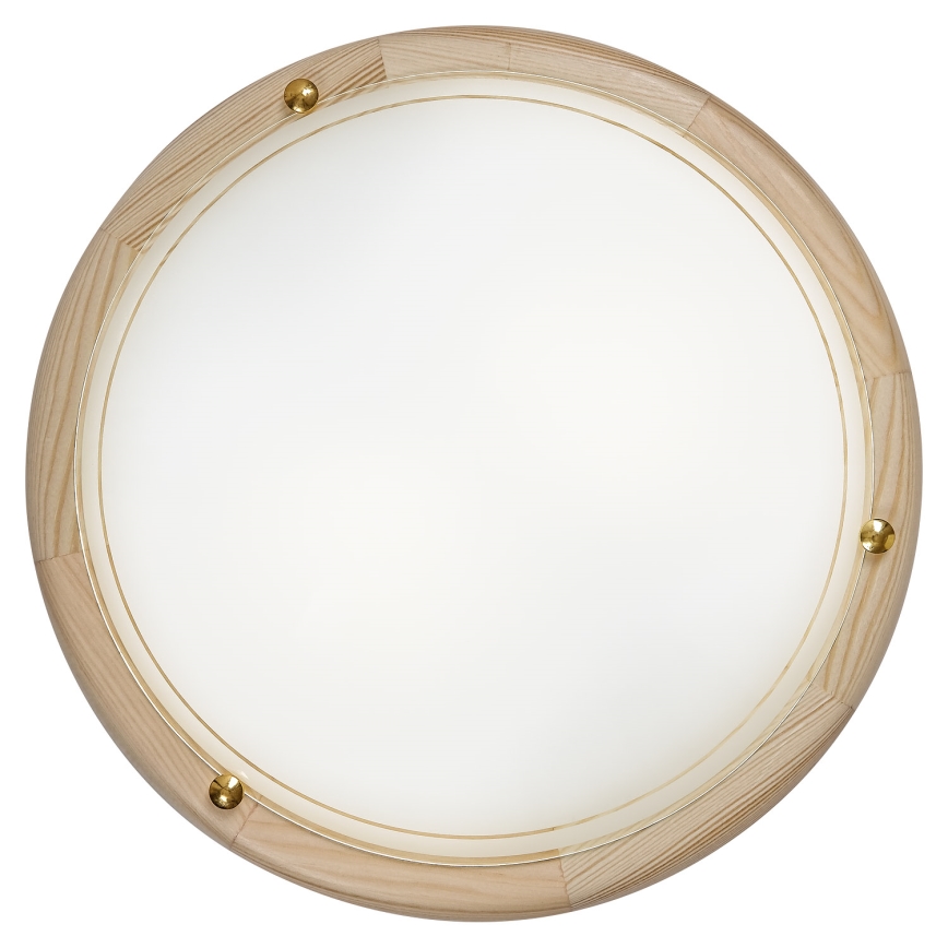Brilagi - Mennyezeti lámpa ORBIS 2xE27/60W/230V átm. 38 cm fenyő
