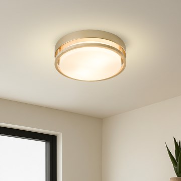 Brilagi - Mennyezeti lámpa ORINO 2xE27/40W/230V átm. 27 cm arany/tölgy