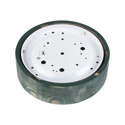 Brilagi - Mennyezeti lámpa PINO 1xE27/15W/230V fenyő/zöld átm. 27,5 cm